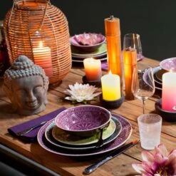 6x Teller Ø21cm SUMATRA In Grau -Butlers butlers 6x teller o21cm sumatra in grau 4