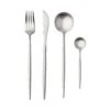 Besteck-Set 4-tlg. Matt STILETTO In Silber