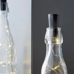 Butlers -Butlers butlers bugelflasche mit flaschenbeleuchtung 2 tlg bottle light in transparent 8