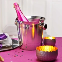 Flaschenkühler CHAMPAGNE In Silber -Butlers butlers flaschenkuhler champagne in silber 3