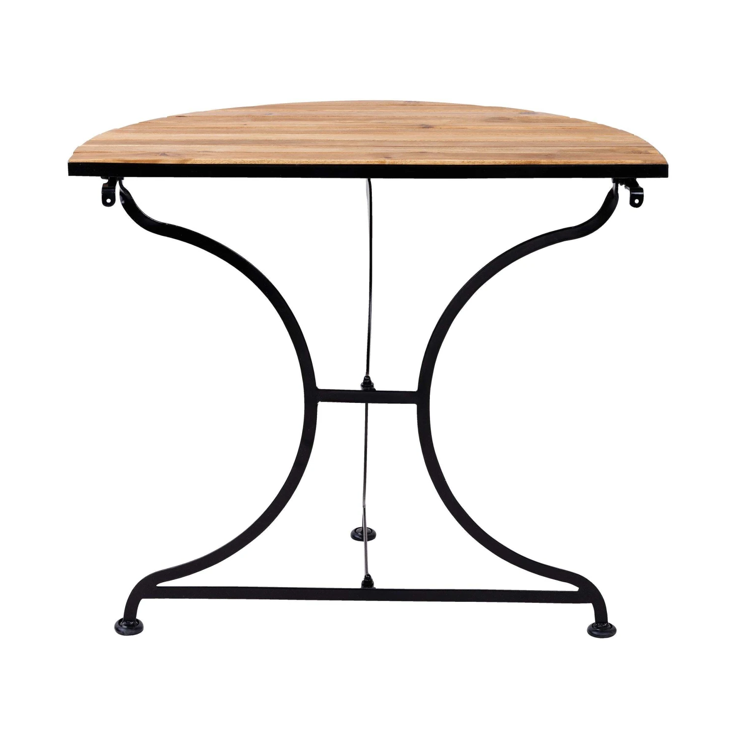 Gartentisch Halbrund PARKLIFE In Schwarz-Natur 5 Gartentisch Halbrund PARKLIFE In Schwarz-Natur – Bild 5