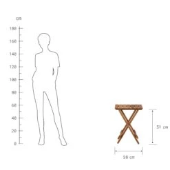 Gartentisch Klappbar LODGE In Natur -Butlers butlers gartentisch klappbar lodge in natur 3