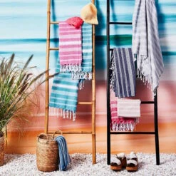 Hamamtuch L 170 X B 90cm SURFSIDE In Hellgrau -Butlers butlers hamamtuch l 170 x b 90cm surfside in hellgrau 4