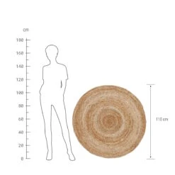 Hanf-Teppich Ø110cm ALL NATURE In Natur 11 Hanf-Teppich Ø110cm ALL NATURE In Natur -Butlers butlers hanf teppich o110cm all nature in natur 8