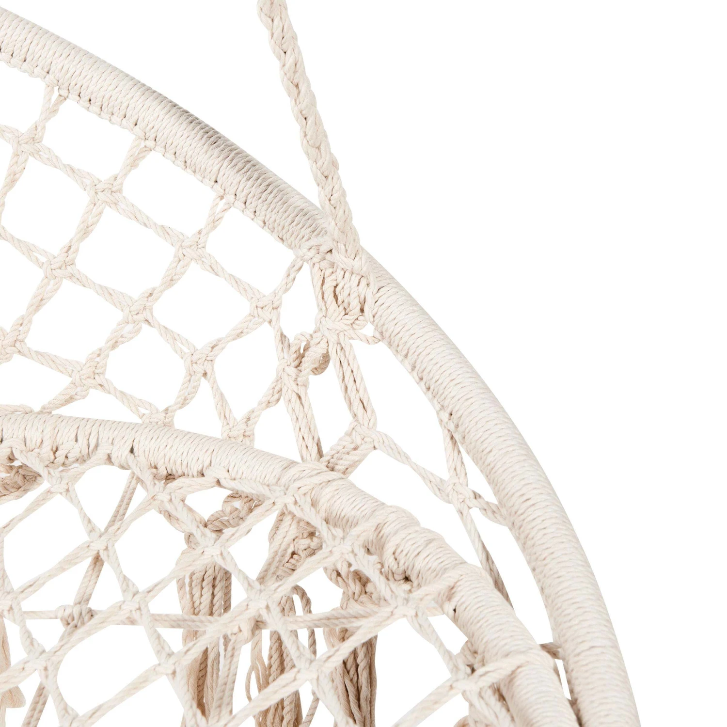 Hängesessel Mit Fransen Ø100cm PARADISE NOW In Creme 8 Hängesessel Mit Fransen Ø100cm PARADISE NOW In Creme – Bild 8