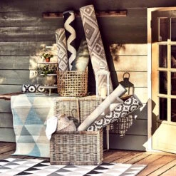 In- & Outdoor-Teppich Ethno L 150 X B 90cm COLOUR CLASH In Grau -Butlers butlers in and outdoor teppich ethno l 150 x b 90cm colour clash in grau 7