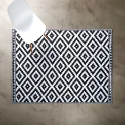 In- & Outdoor-Teppich Ethno/Rauten L 200 X B 150cm COLOUR CLASH In Schwarz-Weiß 9 In- & Outdoor-Teppich Ethno/Rauten L 200 X B 150cm COLOUR CLASH In Schwarz-Weiß -Butlers butlers in and outdoor teppich ethno rauten l 200 x b 150cm colour clash in schwarz weiss 2