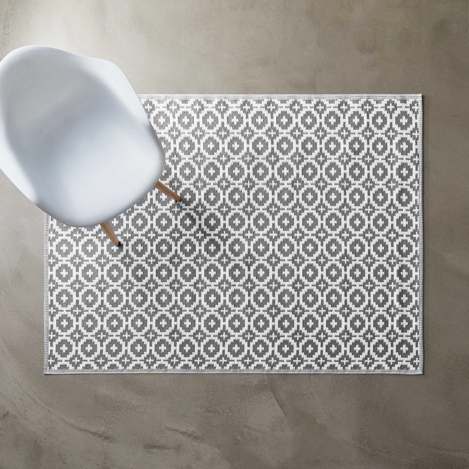 In- & Outdoor-Teppich Mosaik L 200 X B 150cm COLOUR CLASH In Taupe 3 In- & Outdoor-Teppich Mosaik L 200 X B 150cm COLOUR CLASH In Taupe – Bild 3