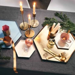 Kerzenhalter Höhe 29cm HIGHLIGHT In Gold -Butlers butlers kerzenhalter hohe 29cm highlight in gold 5