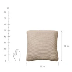 Kissen L 50 X B 50cm AVA In Taupe -Butlers butlers kissen l 50 x b 50cm ava in taupe 3