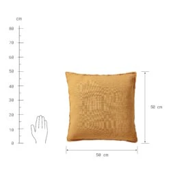 Kissen L 50 X B 50cm MILAINE In Gelb 5 Kissen L 50 X B 50cm MILAINE In Gelb -Butlers butlers kissen l 50 x b 50cm milaine in gelb 2