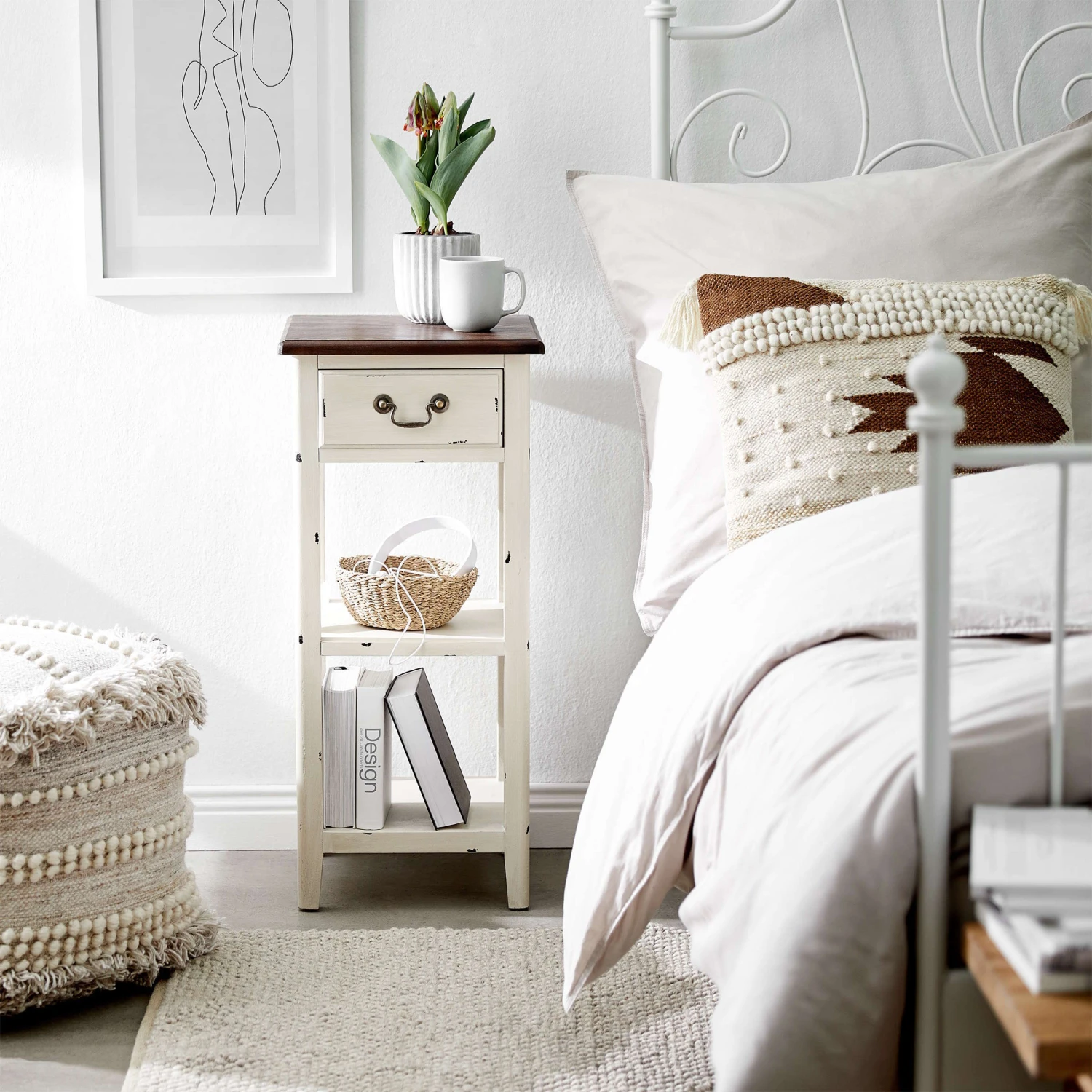 Konsole CABOTT COVE In Creme-Braun 2 Konsole CABOTT COVE In Creme-Braun – Bild 2