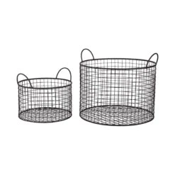 Korb Rund Ø22cm HOOP In Schwarz 7 Korb Rund Ø22cm HOOP In Schwarz -Butlers butlers korb rund o22cm hoop in schwarz 3