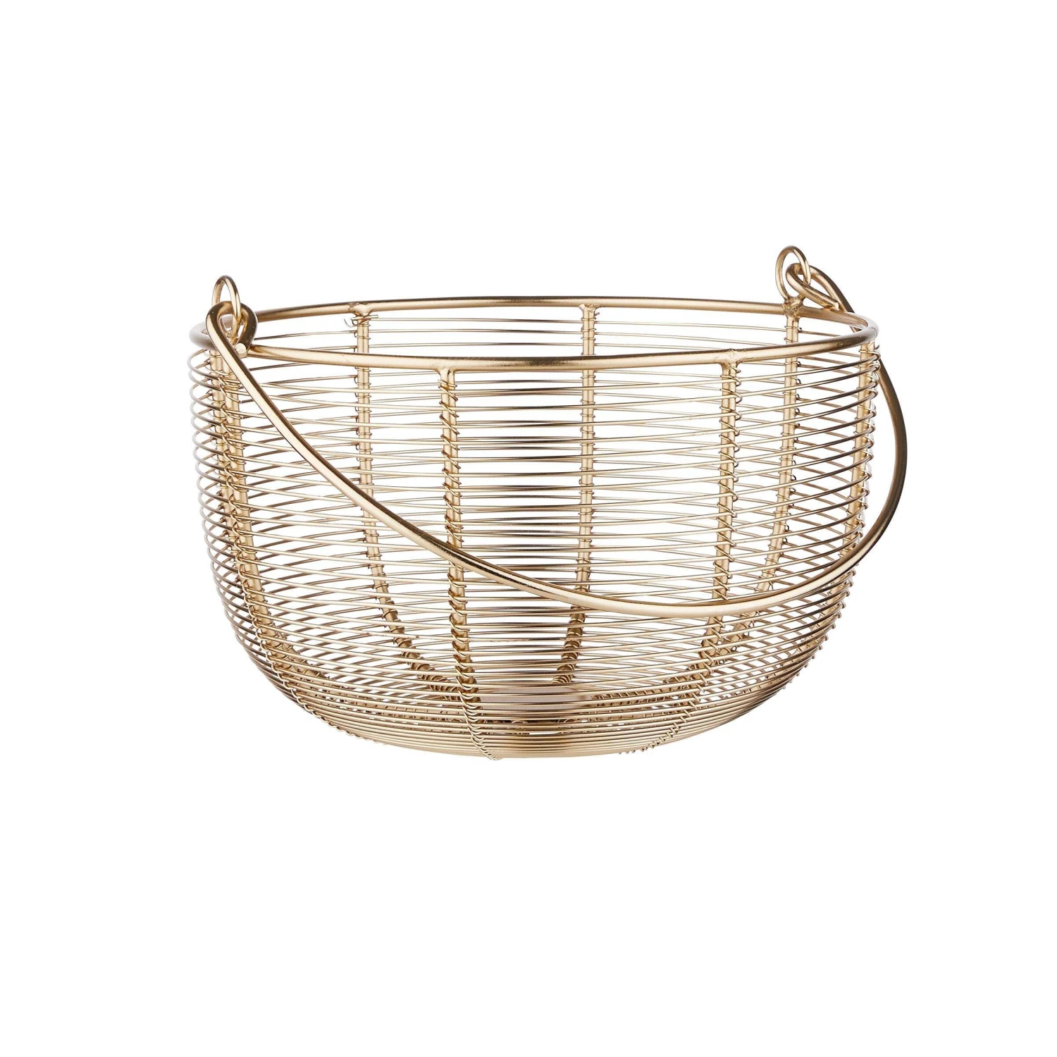 Korb Rund Ø30cm MORGAN In Gold 2 Korb Rund Ø30cm MORGAN In Gold – Bild 2