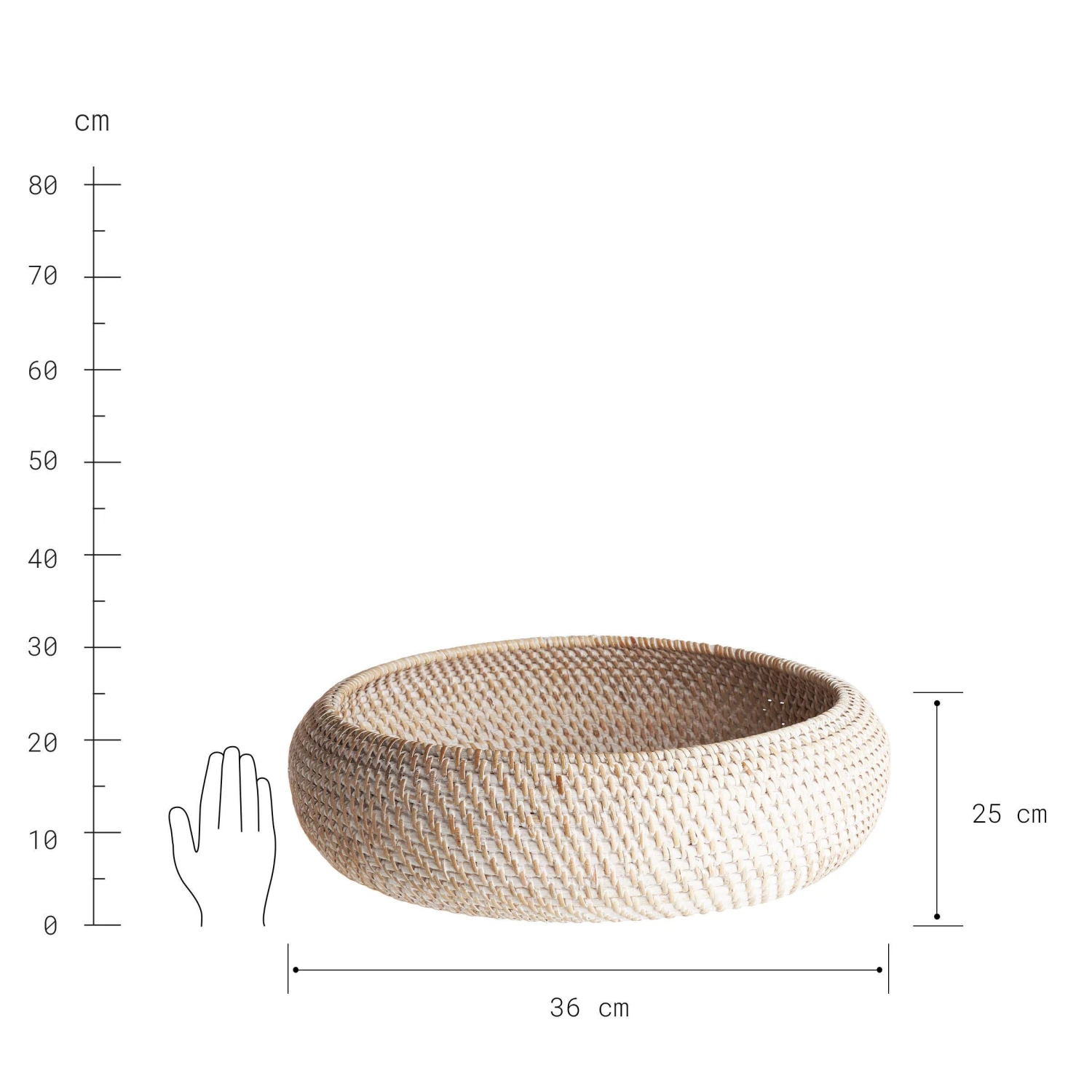 Korb Rund Ø36cm RONDA In Natur 3 Korb Rund Ø36cm RONDA In Natur – Bild 3