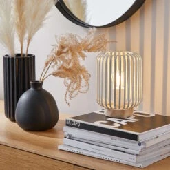 LED Laterne Höhe 19cm NORDICA In Beige 11 LED Laterne Höhe 19cm NORDICA In Beige -Butlers butlers led laterne hohe 19cm nordica in beige 2