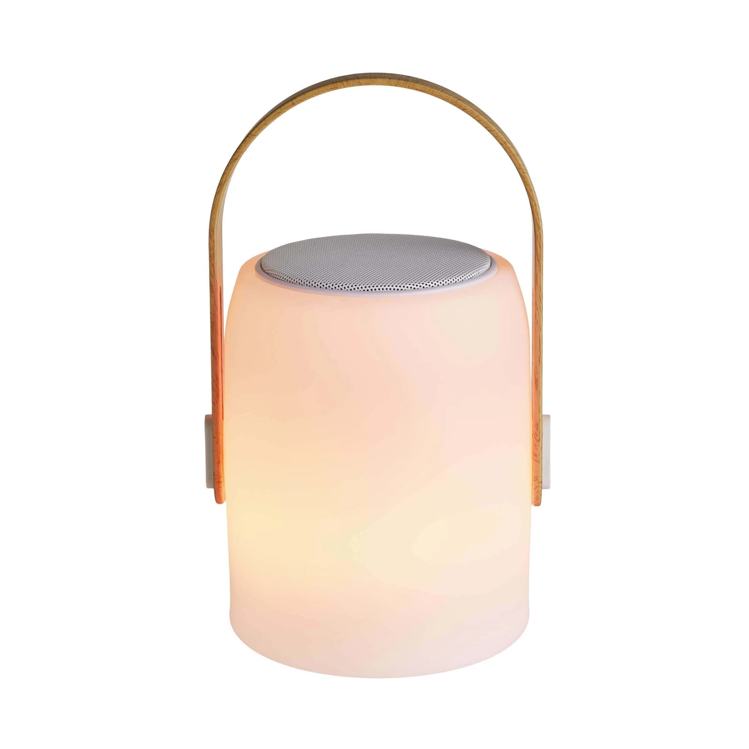 LED Leuchte Mit Bluetooth® Und Farbwechsel SOUND LOUNGE In Weiß-Hellbraun 8 LED Leuchte Mit Bluetooth® Und Farbwechsel SOUND LOUNGE In Weiß-Hellbraun – Bild 8