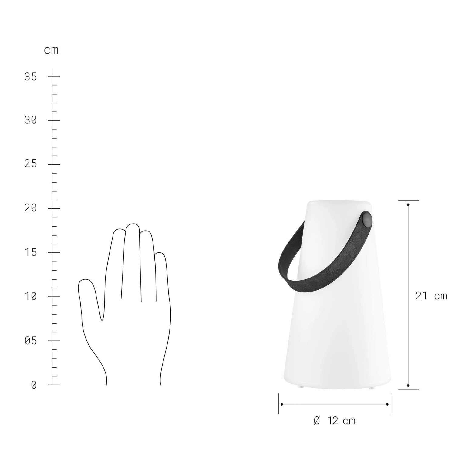 LED-Outdoor Lampe Mit 8-fachem Farbwechsel LIGHT UP In Weiß 3 LED-Outdoor Lampe Mit 8-fachem Farbwechsel LIGHT UP In Weiß – Bild 3