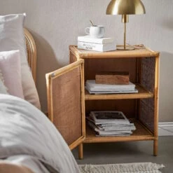 Nachttisch-Schränkchen Handgefertigt Aus Rattan BOHO LOUNGE In Natur -Butlers butlers nachttisch schrankchen handgefertigt aus rattan boho lounge in natur 9