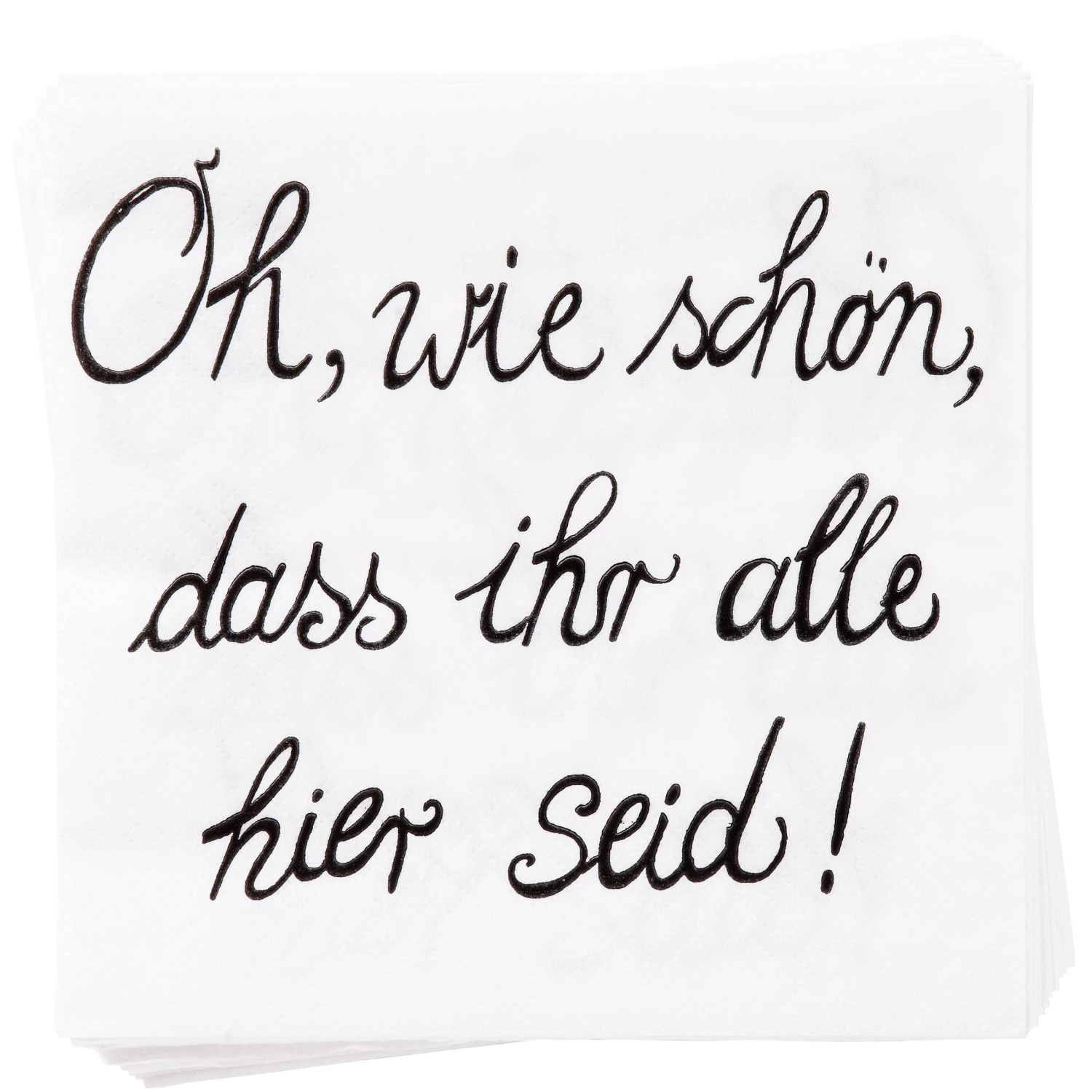 Papierserviette "Oh Wie Schön" 20 Stück APRÈS In Weiß 1 Papierserviette "Oh Wie Schön" 20 Stück APRÈS In Weiß