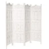 Paravent, Geschnitzt B 180 X H 176cm ESTELLA In Weiß