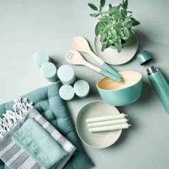 Salatbesteck 2-tlg. BAMBOO In Salbei -Butlers butlers salatbesteck 2 tlg bamboo in salbei 3