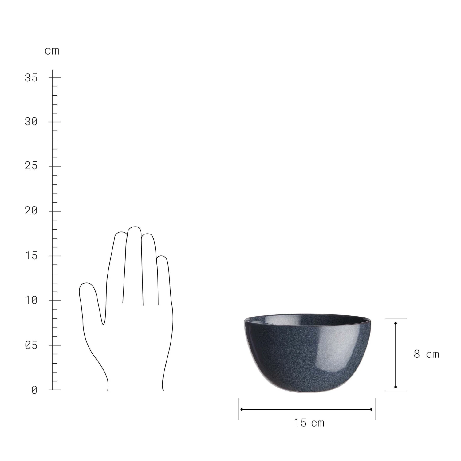 Schale 600ml NATIVE In Dunkelblau 4 Schale 600ml NATIVE In Dunkelblau – Bild 4