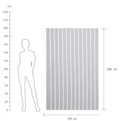 Strandtuch L 200 X B 180cm SURFSIDE In Hellgrau 8 Strandtuch L 200 X B 180cm SURFSIDE In Hellgrau -Butlers butlers strandtuch l 200 x b 180cm surfside in hellgrau 2