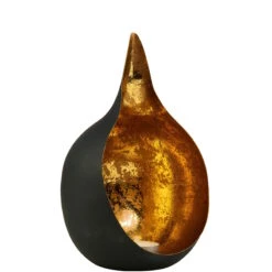 Teelichthalter Höhe 15cm DELIGHT In Schwarz-Gold -Butlers butlers teelichthalter hohe 15cm delight in schwarz gold 2