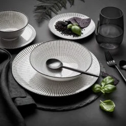 Teller Ø25,5cm DIM SUM In Schwarz-Weiß 13 Teller Ø25,5cm DIM SUM In Schwarz-Weiß -Butlers butlers teller o25 5cm dim sum in schwarz weiss 5