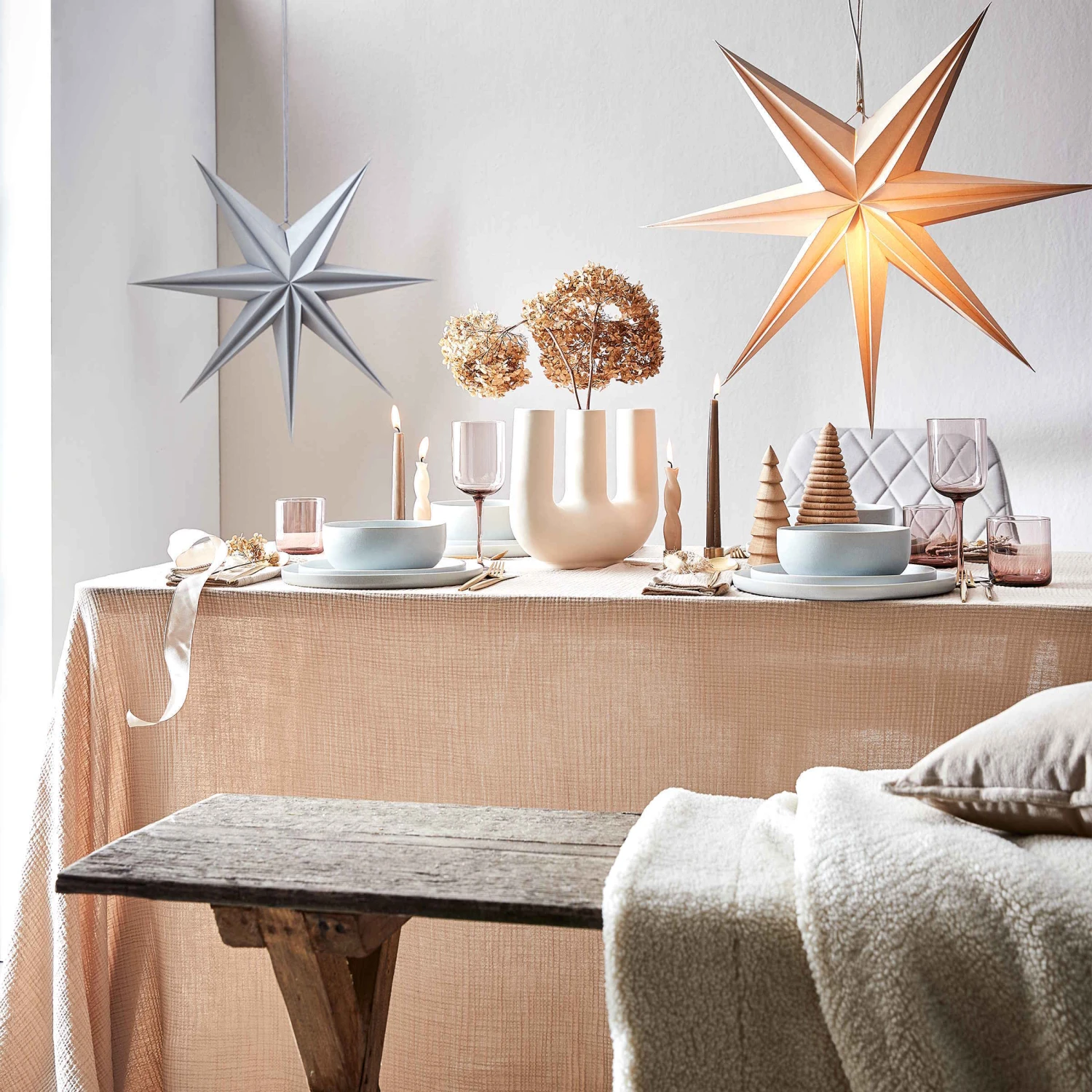 Tischdecke L 250 X B 160cm LOOM In Beige 2 Tischdecke L 250 X B 160cm LOOM In Beige – Bild 2