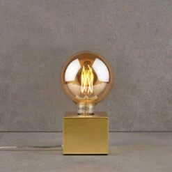 Butlers -Butlers butlers tischleuchte quadratisch 10x10cm stilo in gold 1