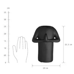 Vase Höhe 26cm GREETING In Schwarz -Butlers butlers vase hohe 26cm greeting in schwarz 2
