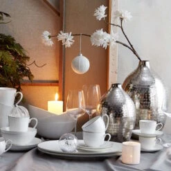 Vase Höhe 35 Cm INDIRA In Silber -Butlers butlers vase hohe 35 cm indira in silber 2