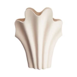 Vase Höhe 46cm SHELL In Beige