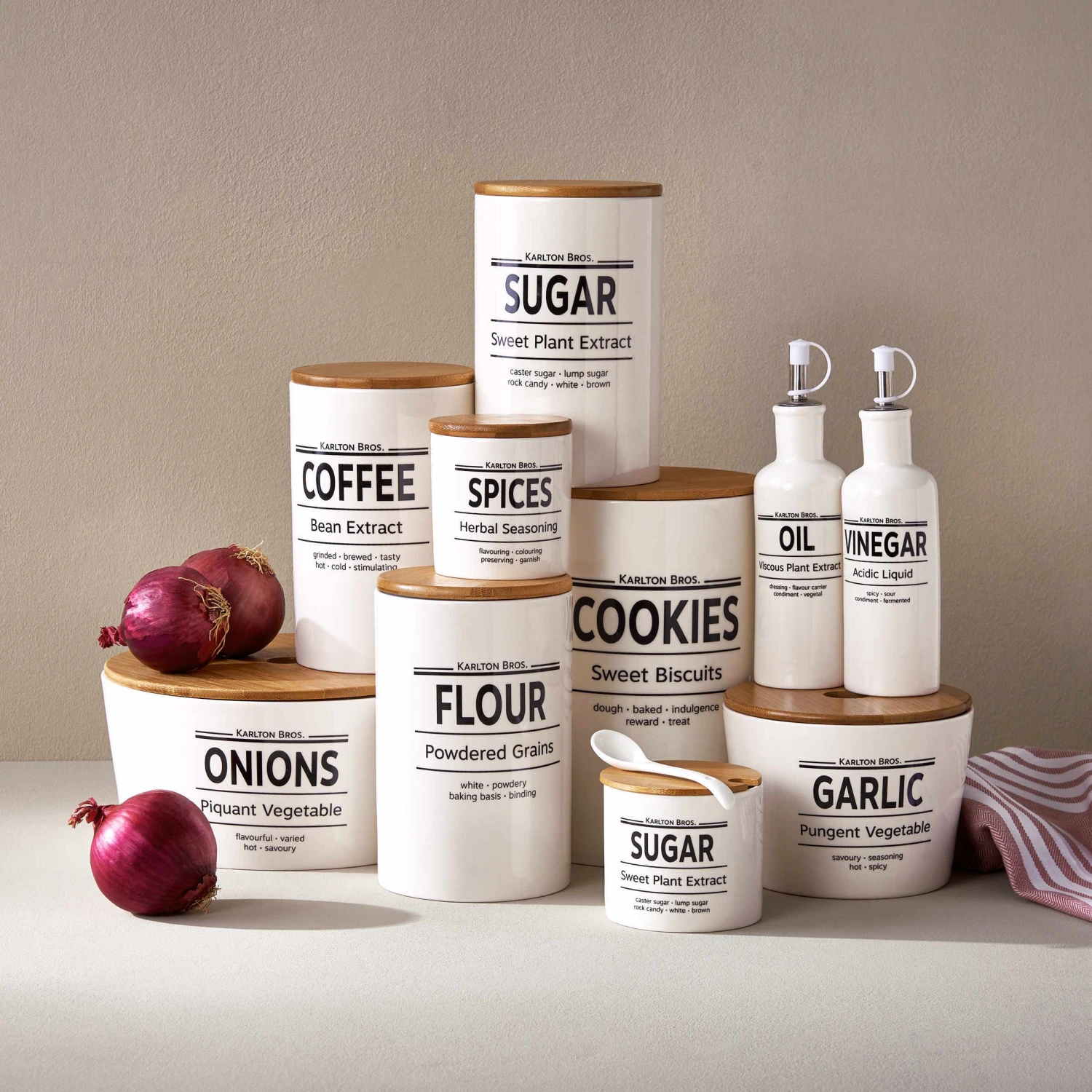 Vorratsdose Sugar 1100ml KARLTON BROS. In Weiß 4 Vorratsdose Sugar 1100ml KARLTON BROS. In Weiß – Bild 4