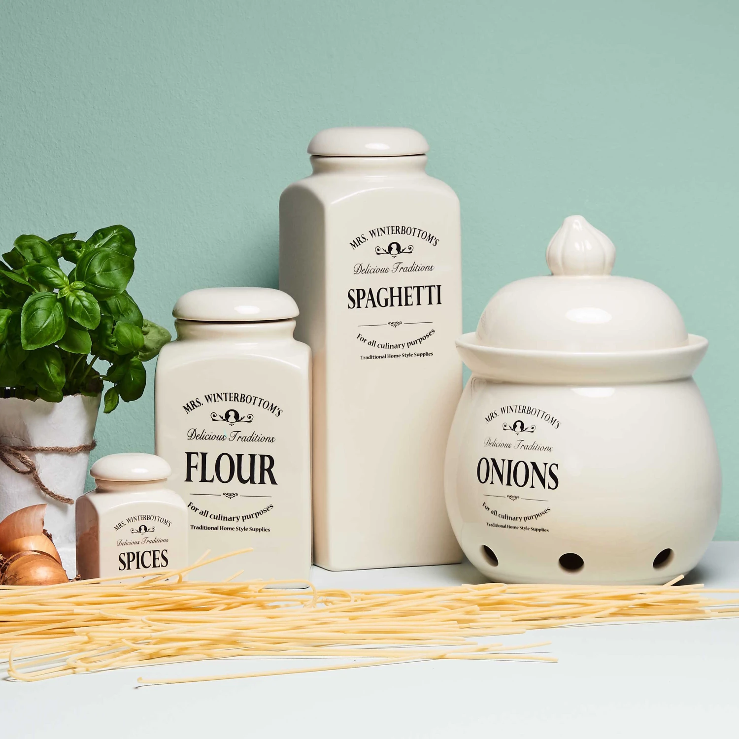 Zwiebeltopf Ø 19,5 Cm MRS. WINTERBOTTOM'S In Creme 2 Zwiebeltopf Ø 19,5 Cm MRS. WINTERBOTTOM'S In Creme – Bild 2